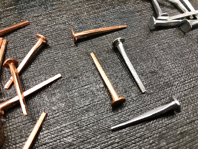copper or zinc square shank nails for sale